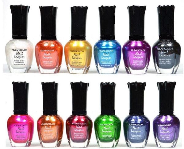 Kleancolor Nail Polish - Awesome Metallic Full Size Lacquer Lot of 12-pc Set Body Care / Beauty Care / Bodycare...