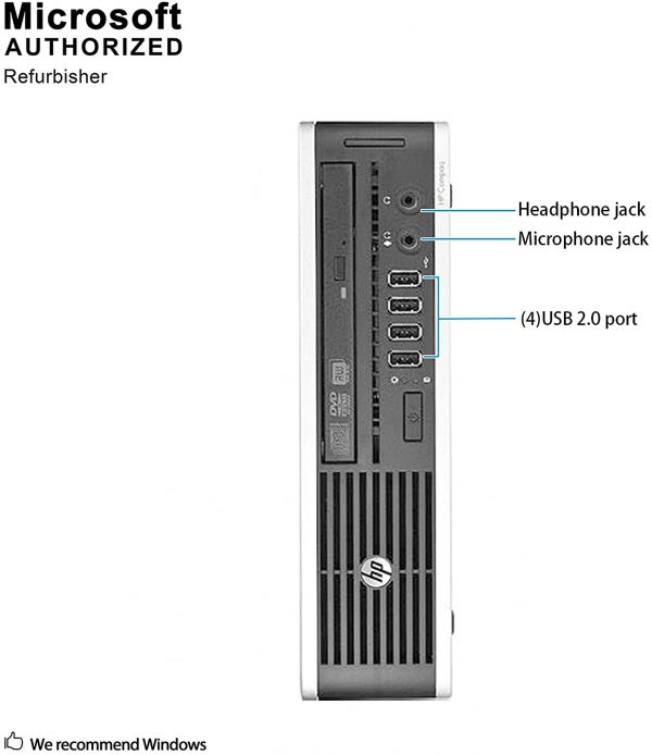 HP Elite 8300 Ultra Small Slim Business Computer PC, 8GB RAM, 120GB SSD, Wi-Fi, Windows 10 Professional (Renewed) - Image 6