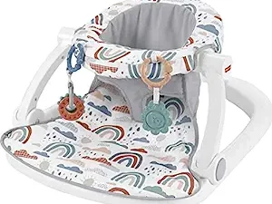 Baby Chair Floor Seat with 2 Developmental Toys