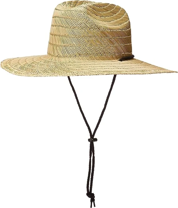 Men's Pierside Lifeguard Beach Sun Straw Hat