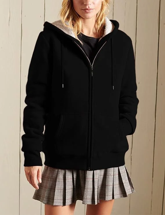 Yeokou Women's Casual Full Zip Up Sherpa - Image 3